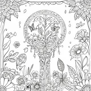 Intricate Johanna Basford Garden Coloring Page 30674-24576