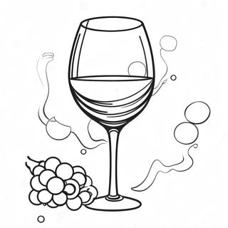 Wine For Adults Coloring Pages