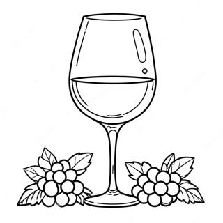 Wine Glass Coloring Page 30693-24582