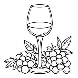 Wine Glass Coloring Page 30693-24584