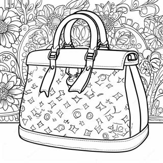 Elegant Louis Vuitton Handbag Coloring Page 30714-24597