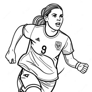 Alex Morgan Action Pose Coloring Page 30773-24646