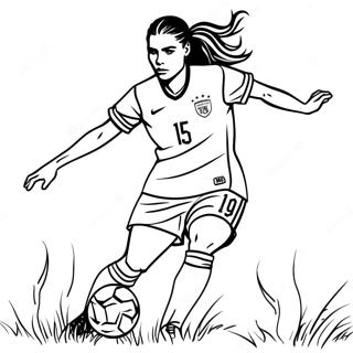 Alex Morgan Action Pose Coloring Page 30773-24647