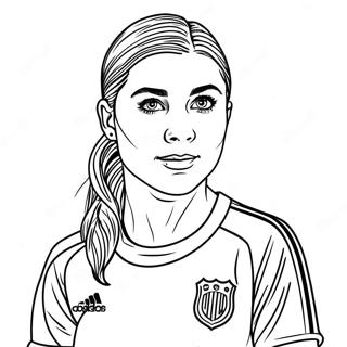 Alex Morgan Soccer Ball Coloring Page 30774-24653