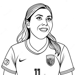 Alex Morgan Soccer Ball Coloring Page 30774-24654