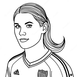 Alex Morgan Soccer Ball Coloring Page 30774-24655