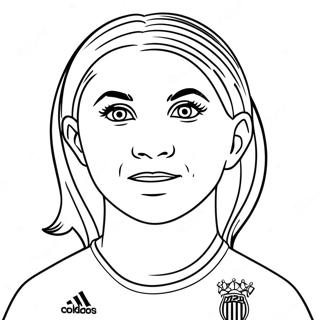 Alex Morgan Soccer Ball Coloring Page 30774-24656