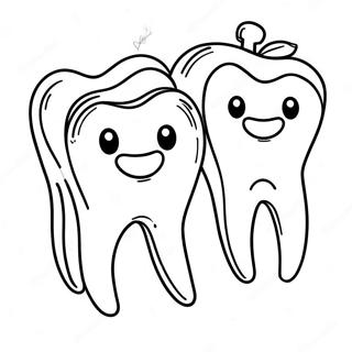 Dental Health Teeth Coloring Page 30783-24652