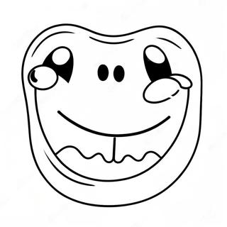 Happy Smiling Teeth Coloring Page 30784-24657