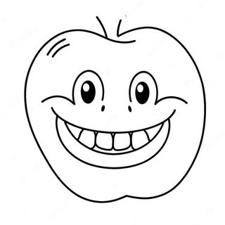 Happy Smiling Teeth Coloring Page 30784-24659