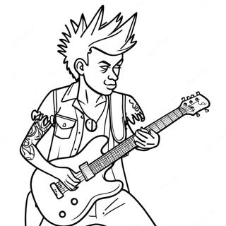 Punk Rock Coloring Pages