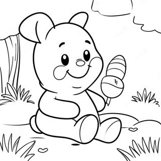 Winnie The Pooh Easter Bunny Coloring Page 30803-24671