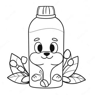 Cute Stanley Water Bottle With Flowers Coloring Page 30814-24684