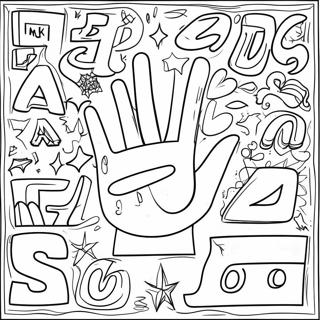 Asl Alphabet Coloring Page 30833-24697