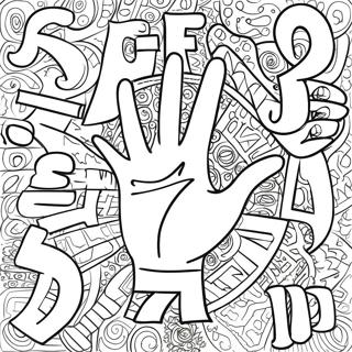 Asl Alphabet Coloring Page 30833-24699