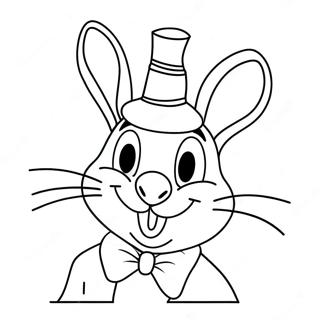 Funny Roger Rabbit In A Silly Hat Coloring Page 30854-24713