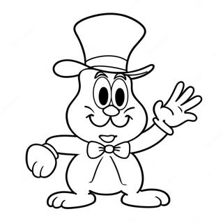 Funny Roger Rabbit In A Silly Hat Coloring Page 30854-24714