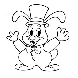 Funny Roger Rabbit In A Silly Hat Coloring Page 30854-24716