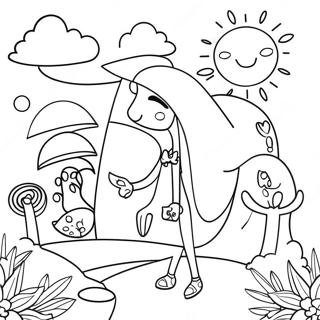 Whimsical Dreamland Coloring Page 30864-24721