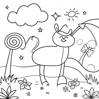 Whimsical Dreamland Coloring Page 30864-24723