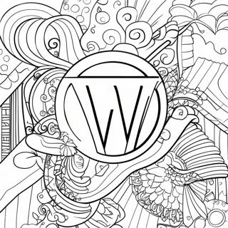 Colorful Company Logo Coloring Page 3087-2509