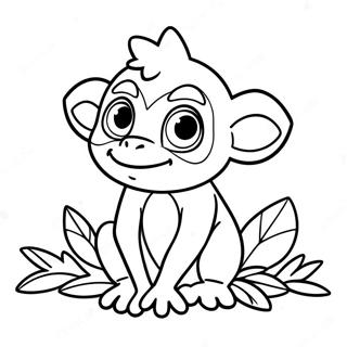 Grookey Coloring Pages