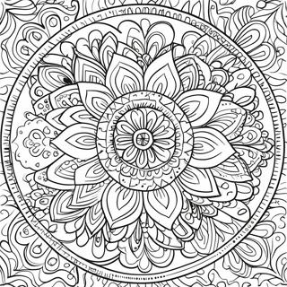 Simple Boho Mandala Coloring Page 30893-24738