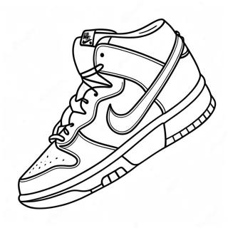 Nike Dunk Coloring Page 30903-24749