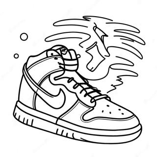 Nike Dunk Coloring Page 30903-24750