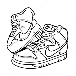 Nike Dunk Coloring Page 30903-24751