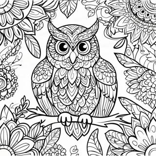 Owl Mandala Coloring Page 30913-24760