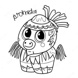 Colorful Pinata Coloring Page 30923-24764