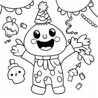 Festive Pinata Party Coloring Page 30924-24767