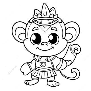 Monkey King Coloring Page 30933-24779