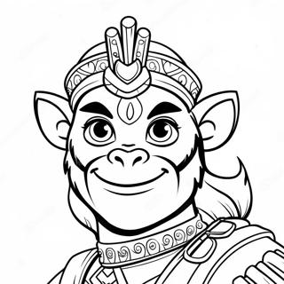 Adventurous Monkey King Coloring Page 30934-24774