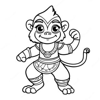 Adventurous Monkey King Coloring Page 30934-24776