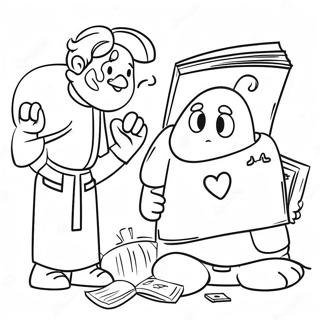 Creative Job Bible Characters Coloring Page 30954-24793