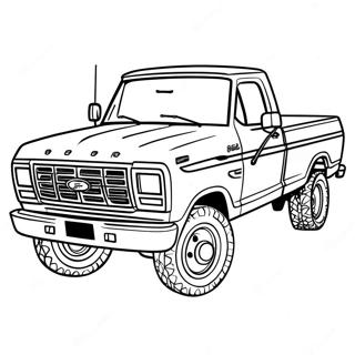 Ford F250 Coloring Pages