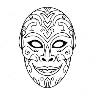 Halloween Mask Coloring Page 30983-24818