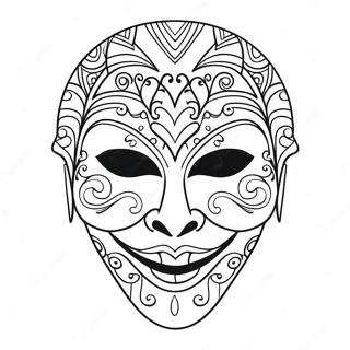 Halloween Mask Coloring Page 30983-24819