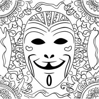 Halloween Mask Coloring Page 30983-24820