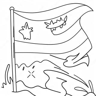 Chile Flag Coloring Page 30993-24822