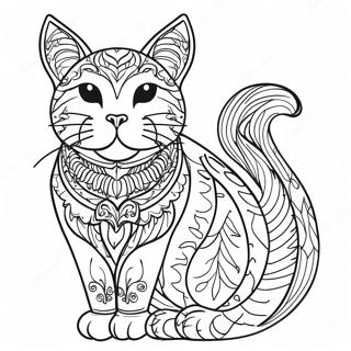 Cat For Adults Coloring Pages