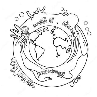 Climate Change Awareness Coloring Page 31013-24840