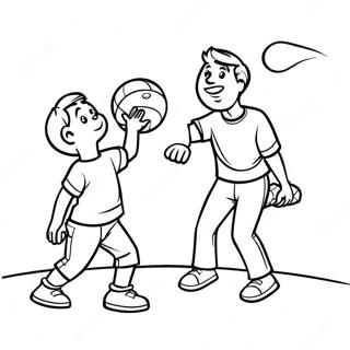 Dad And Son Coloring Pages