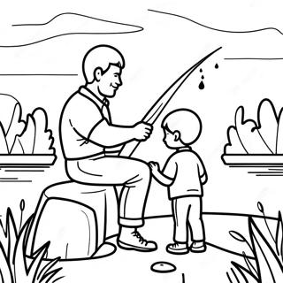 Dad And Son Coloring Pages