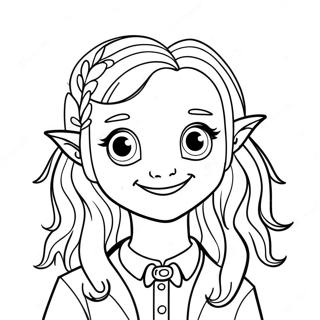 Whimsical Luna Lovegood Coloring Page 31044-24866