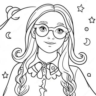 Whimsical Luna Lovegood Coloring Page 31044-24867