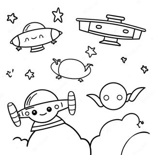 Colorful Flyers In The Sky Coloring Page 31064-24880