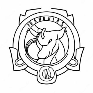 Dallas Mavericks Logo Coloring Page 31093-24902